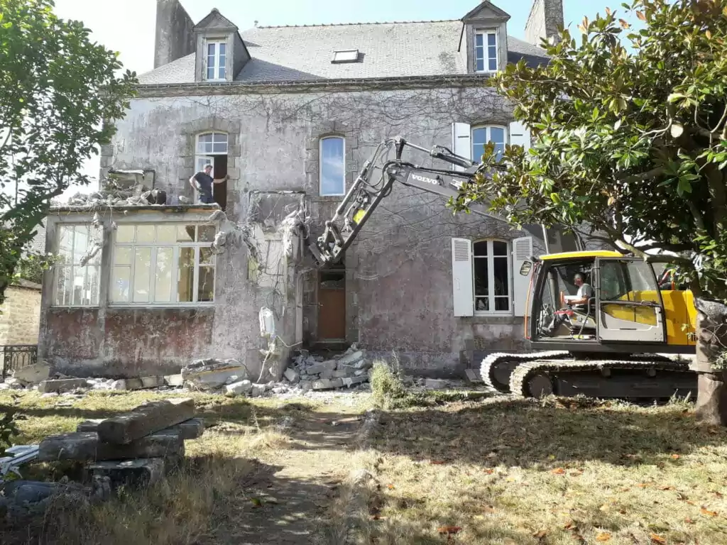 Maison de capitaine pendant travaux