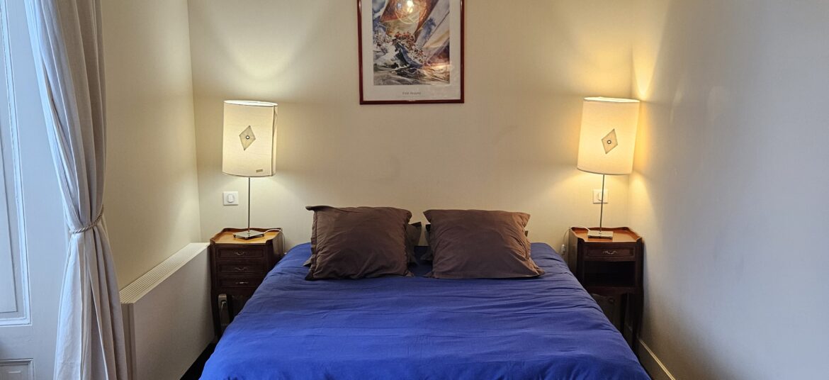 gite 4 personne Locmariaquer chambre lit 2 fois 80cm
